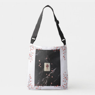 Sac Ajustable Mahjong thème Crossbody Bag avec le Dragon Rouge