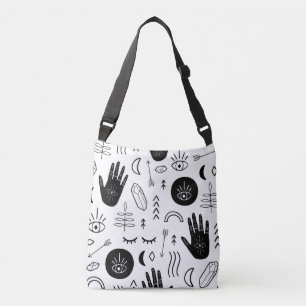 Sac Ajustable Mains magiques, lune, motif ethnique.