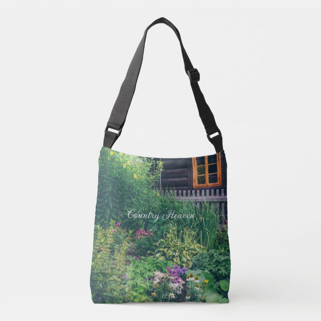 Sac Ajustable Maison de campagne colorée avec jardin (Devant)