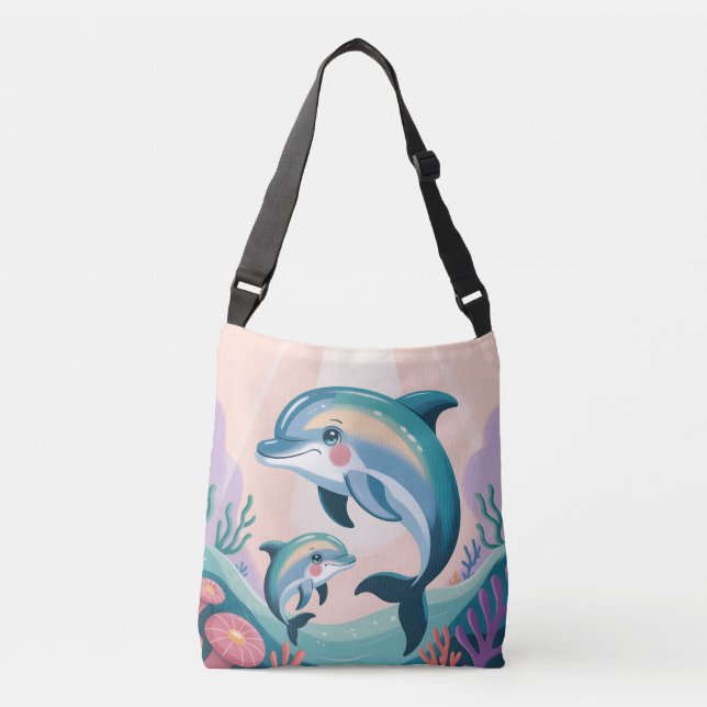 Sac Ajustable Maman dauphin et bébé (Devant)