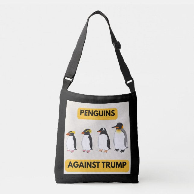 Sac Ajustable Manchots contre Trump (Devant)