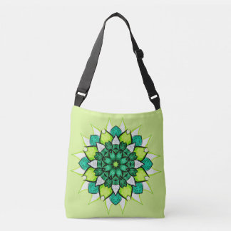 Sac Ajustable Mandala Abstraite Fleur verte
