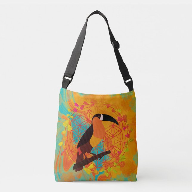 Sac Ajustable Mandala bird (Devant)