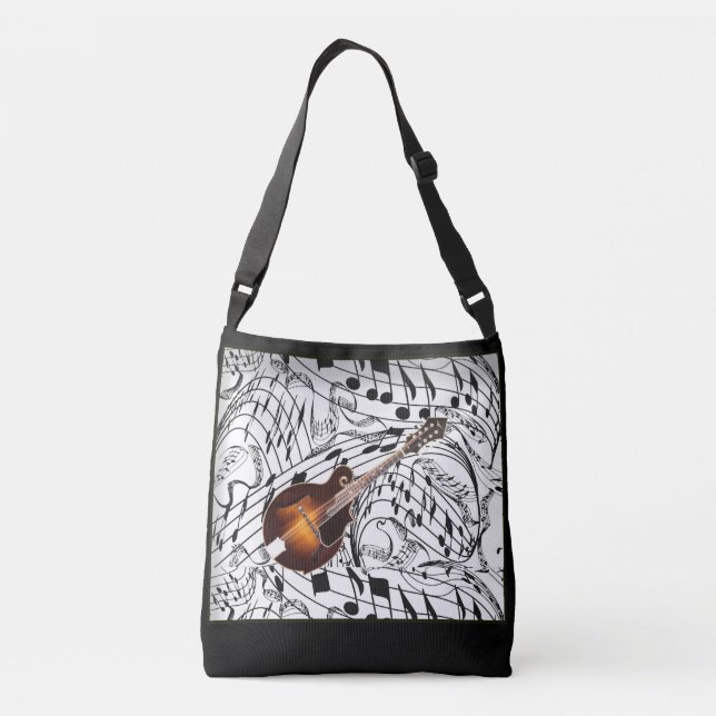 SAC AJUSTABLE MANDOLIN SUR LES NOTES DE MUSIQUE (Dos)