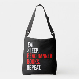 Sac Ajustable Manger. Dormir. Lire Livres Interdits. Recommencer