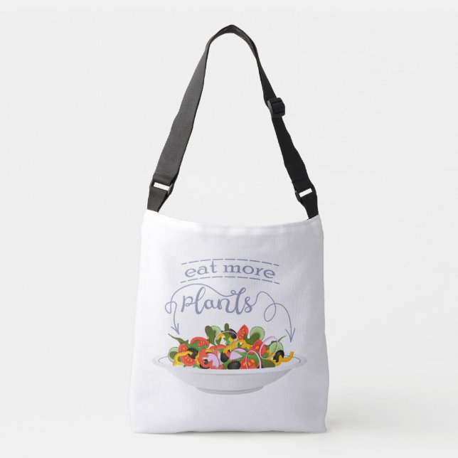 Sac Ajustable Mangez plus de plantes frais motivation salade let (Devant)