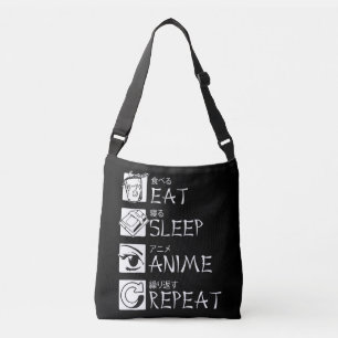 Sac Ajustable Mangez Sleep Anime Répétez L'Idée Cadeau Cosplayer