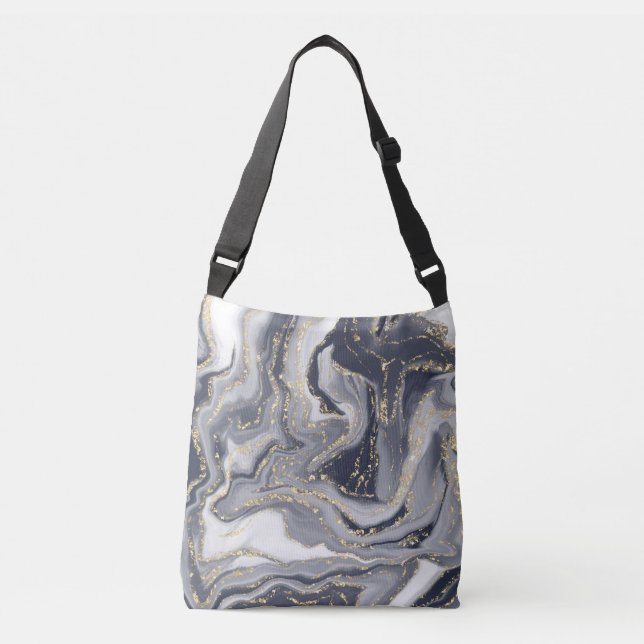 Sac Ajustable Marbled Gray, White and Gold (Devant)