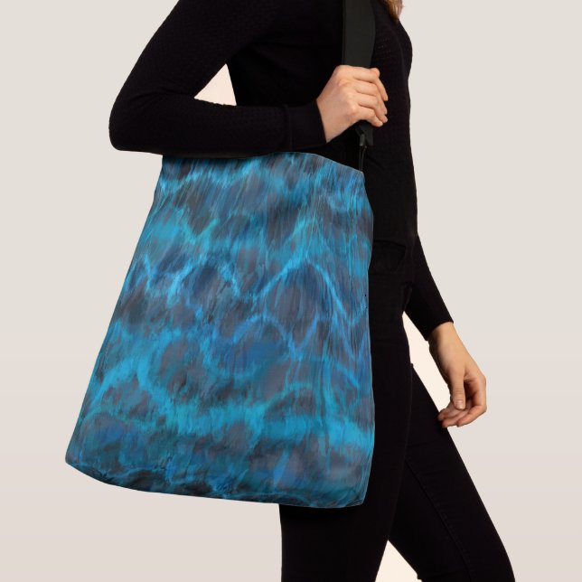 Sac Ajustable Marbre bleu Abstrait (De près)