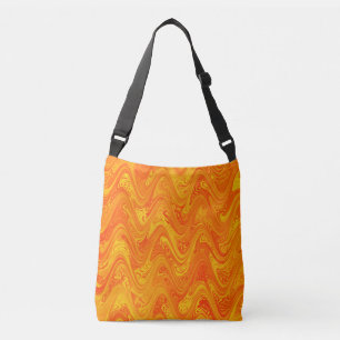 Sac Ajustable Marbrure Orange Jaune Rouge Motif