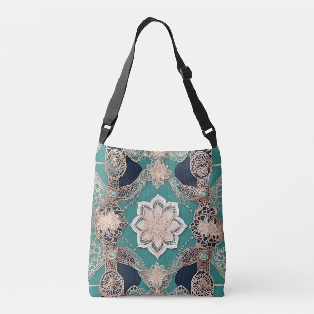 Sac Ajustable Marcher sur l'art de l'IA verte (Dos)