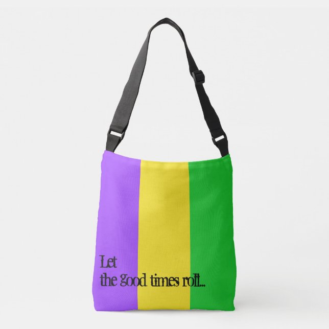 Sac Ajustable Mardi Gras New Orleans Carnival Colonnes Texte Per (Devant)
