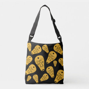 Sac Ajustable Masque tribal autochtone Abstrait