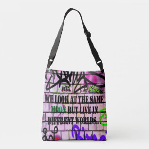 Sac Ajustable Même Lune Mondes Différents Graffiti colorés