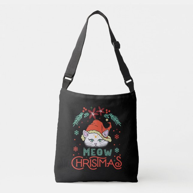 Sac Ajustable Meow Christmas, Merry Christmas (Devant)