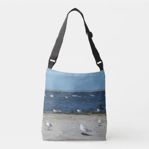 Sac Ajustable mer, eau, mouette, oiseau, voyage, bleu, ciel,