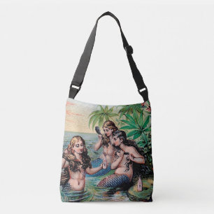 Sac Ajustable Mermaid Antique Magie Océan Nautique