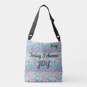Sac Ajustable Mermaid Art Déco de l'Aqua rose vif aujourd'hui j