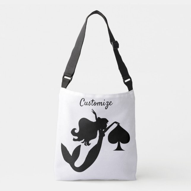 Sac Ajustable Mermaid noir Silhouette Thunder_Cove (Devant)