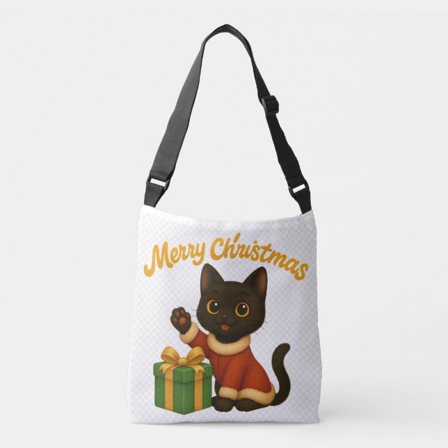 Sac Ajustable Merry Christmas with Emi the Black Cat (Devant)