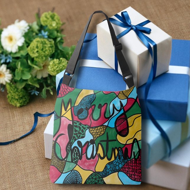 SAC AJUSTABLE MERRY NOËL NEUROGRAPHIQUE & NOIR LIGNE (Créateur téléchargé)