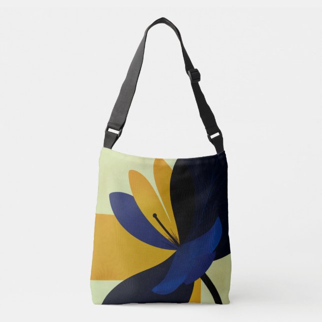Sac Ajustable Midnight Bloom – Graphisme floral moderne audacieu (Devant)