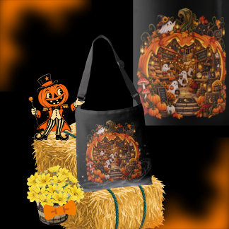 Sac Ajustable Midnight Pumpkin Market | Fantômes Magiques & Auto