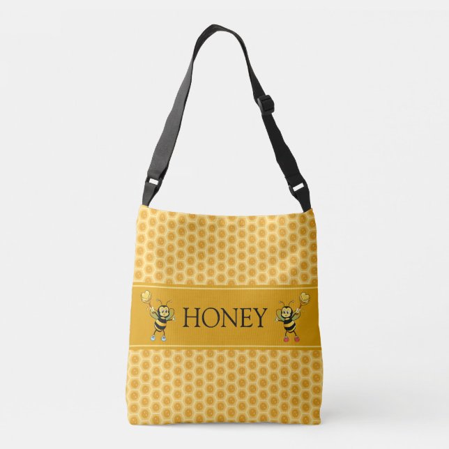 Sac Ajustable Miel magnifique et abeilles à bourdons  (Dos)