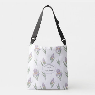 Sac Ajustable Mignon Iris Violet Aquarelle Cottagecore Enseignan
