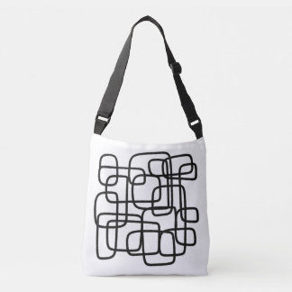 Sac Ajustable Minimalist Black and White Abstract Line Art