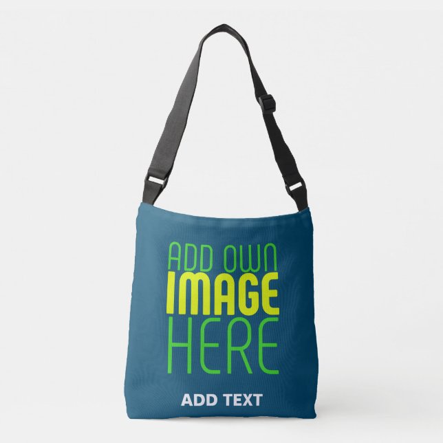 SAC AJUSTABLE MODÈLE DE TEXTE D'IMAGE BLEUE MODERNE ÉDITABLE PRU (Devant)