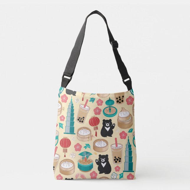Sac Ajustable Modèle d'icônes de voyage à Taiwan (Devant)