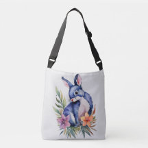 Modèle floral de lapin personnalisé