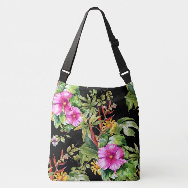 Sac Ajustable Modèle floral tropical (Devant)
