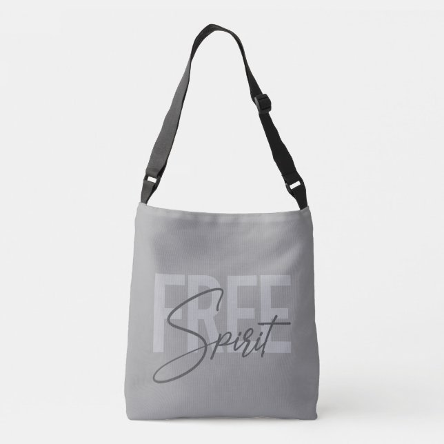 Sac Ajustable Modern, simple, cool typography of Free Spirit (Dos)