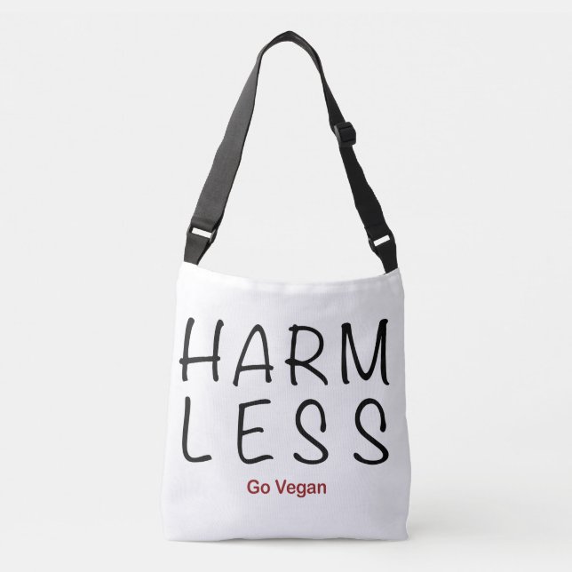 Sac Ajustable Moins de dommages - Go Vegan (Devant)