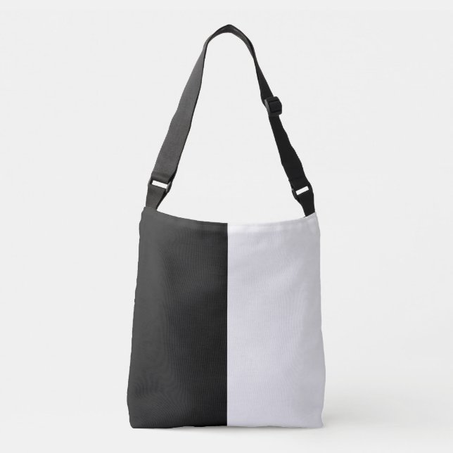 Sac Ajustable moitié blanc noir moitié noir moitié noir blanc (Devant)