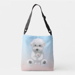 Sac Ajustable Moment Douillet : Bichon Sourire Enlaçant un Mini