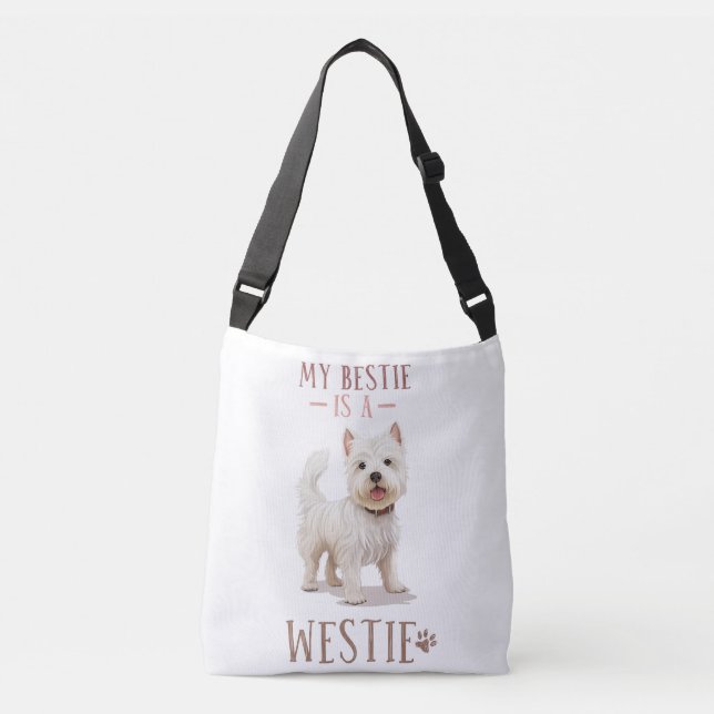 Sac Ajustable Mon Bestie Est Mon Westie (Devant)