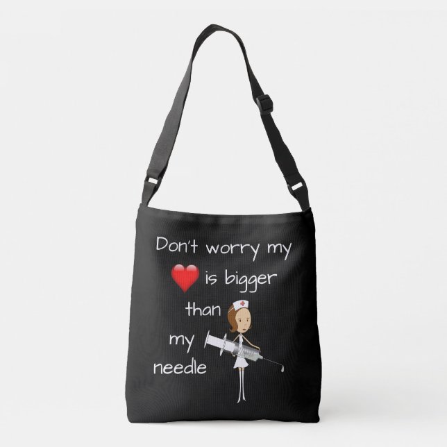 Sac Ajustable Mon coeur est plus grand que mon aiguille (Dos)
