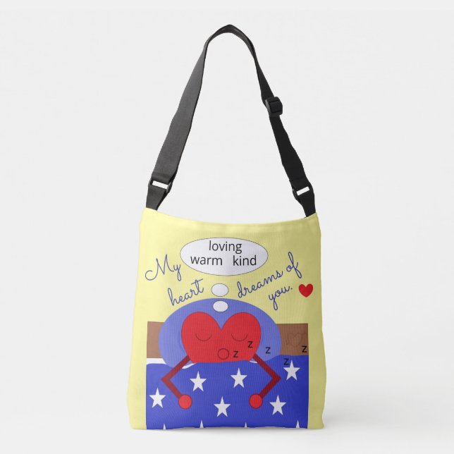 Sac Ajustable Mon cœur rêve de vous : (Devant)
