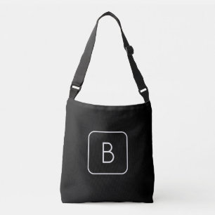 Sac Ajustable Monogram de Styled White & Black