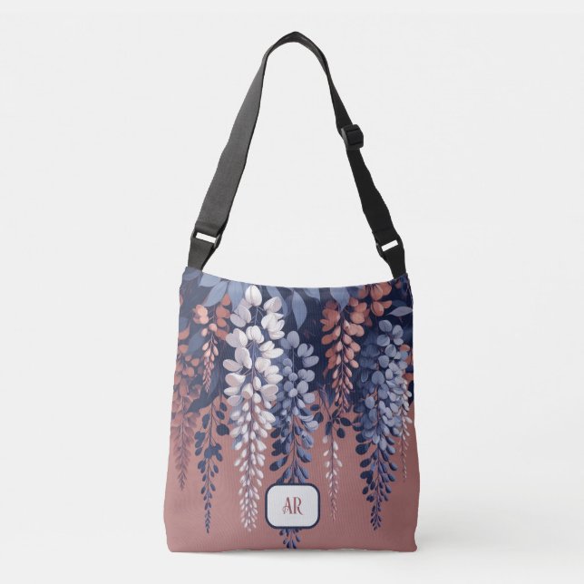 Sac Ajustable Monogram Marine Rose Wisteria Élégance (Devant)