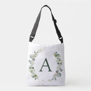 Sac Ajustable Monogramme de l'Eucalyptus Botanique Mariage de ve
