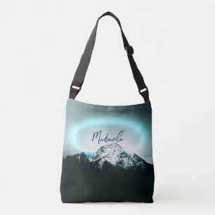 Sac Ajustable Monogramme de lumière de néon bleu mystérieux de m