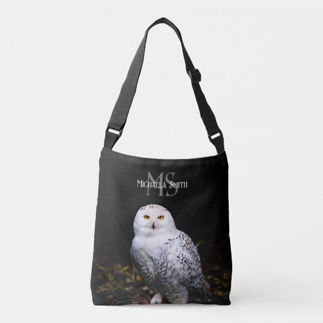 Sac Ajustable Monogramme de nom personnalisé de majestueuse chou (Devant)