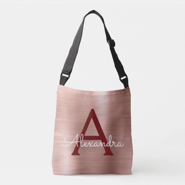Sac Ajustable Monogramme en acier inoxydable rose Rose Rose Rose (Devant)