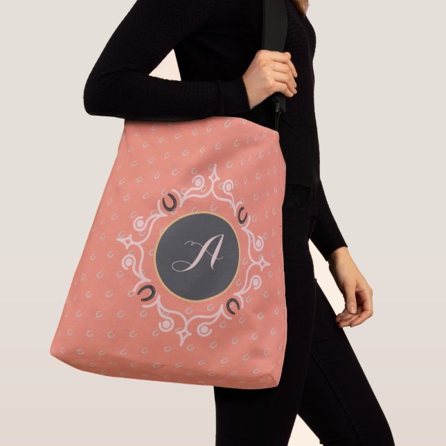 Sac Ajustable Monogramme équestre Lucky Horseshoe Motif (De près)