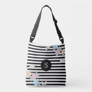 Sac Ajustable Monogramme floral papillonNoir