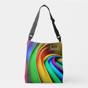 Sac Ajustable Monogramme moderne Arc en arc-en-ciel Pride